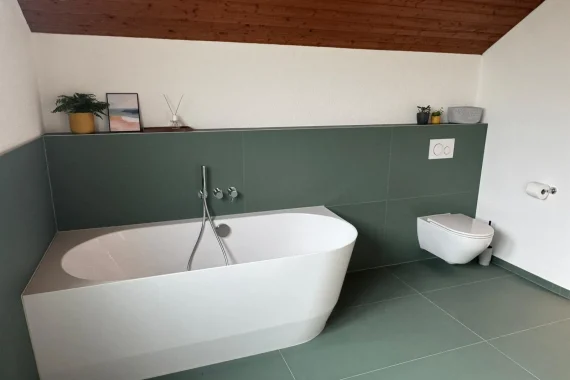 WC versetzt Badrenovation Affoltern am Albis